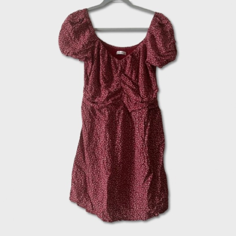 Hollister Red Floral Sundress Size Large